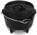 Katel Petromax Dutch Ovens, malm, 20 cm, 0.93 l, must v.