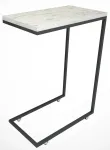Kohvilaud Kalune Design Callen Marble, valge v./must v./beež v., 26 cm x 46 cm x 62 cm