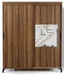 Riidekapp Kalune Design Fuga Fuga 160, p&auml;hklipuu v., 60 cm x 160 cm x 216 cm, peegliga