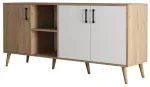 Kummut Kalune Design Exxen 1624, tamm v./valge v., 80 cm x 180 cm x 45 cm