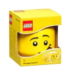 Hoiukast LEGO&reg; Storage Head Silly, kollane v., 16 x 16 x 19 cm