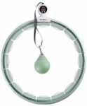 Massaaživibu HMS Hula Hoop With Weight & Counter, 44 cm, 0.4 kg, roheline v.