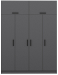 Riidekapp Kalune Design Kale 5173, antratsiit v., 52 cm x 180 cm x 235 cm