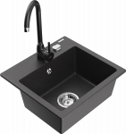 K&ouml;&ouml;givalamu Mexen Milo 6505-76-670200-70, graniit, 43.5 cm x 41 cm x 17.1 cm, must v./kroom v.