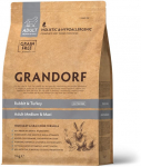 Kuiv koeratoit Grandorf Adult Medium & Maxi, k&uuml;&uuml;likuliha/kalkun, 3 kg