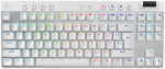 Juhtmevaba m&auml;nguklaviatuur Logitech G Pro X TKL G Pro X TKL, EN, valge v.