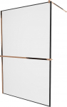 Du&scaron;isein Mexen Kioto+ Walk-In Black Frame, 120 cm x 200 cm, must/roosa kuld
