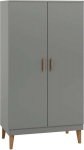 Riidekapp Kocot Kids Kubi, hall v., 100 cm x 55 cm x 184 cm