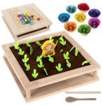 Hariv m&otilde;istatus Kruzzel Wooden Puzzle Farm, 5.8 cm, mitmev&auml;rviline, 133 tk