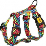 Koerte traksid Dingo City Graffiti, mitmev&auml;rviline, 380 - 700 mm x 30 mm, M