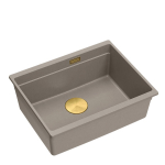 K&ouml;&ouml;givalamu Quadron Logan 100, graniit, 56 cm x 45 cm x 21.5 cm, pruun v./kuldne v.