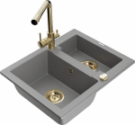 K&ouml;&ouml;givalamu koos kraaniga Mexen Carlos Duero, graniit, 58 cm x 47 cm x 17.7 cm, kuldne/hall