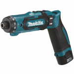 Akukruvikeeraja-trell koos akuga Makita DF012DSJ, 7.2 V