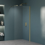 Du&scaron;isein Magnifity Gardena Walk-In, 90 cm x 200 cm, l&auml;bipaistev/kuldne