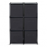 Riiul, koos hoiukastiga Domoletti, must, L, 68.5 cm x 34.5 cm x 101 cm