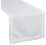 Piklik laudlina ristk&uuml;likukujuline Bianca 2, valge, 40 x 140 cm