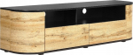 TV-laud Beliani Jerome, must v./pruun v., 40 cm x 160 cm x 44 cm