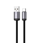 Kaabel Jellico B27 Woven Cotton, USB Type C/USB Type A, 100 cm, must v., 30 W