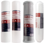 Filtrikassettide komplekt ro (p&ouml;&ouml;rdosmoosi) s&uuml;steemide jaoks Haushalt, 10", 1 mikron