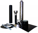 Kamina &uuml;hendustoru Vulcano Plus, h&otilde;be/must, 115 - 220 mm, 250 cm