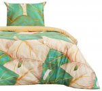 Voodipesukomplekt Nelly 1, roheline/mitmev&auml;rviline, 140 x 200 cm