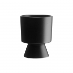 Lillepott 4Living 644406, kivi, &Oslash; 15 cm, must v.