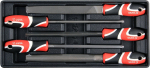 Viilide komplekt Yato YT-55453, pool&uuml;mar, 200 mm, metall, 5 tk
