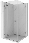Du&scaron;ikabiin Mexen Lunar 834-070-070-66-00-L, ruudukujuline, aluseta, 70 cm x 70 cm x 200 cm