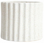 Lillepott Homla Novo 243665, keraamiline, &Oslash; 15 cm, valge v./kollane v.