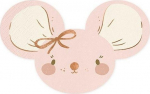 Pabersalvr&auml;tikud Party Deco Mouse, 16 cm x 10 cm, roosa v., 20 tk