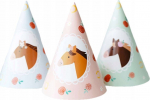 M&uuml;ts, komplekt Party Deco Horses, mitmev&auml;rviline, 16 cm, 6 tk