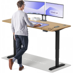 Arvutilaud reguleeritava k&otilde;rgusega Desktronic HomePro, 180 cm x 80 cm, 63 - 128 cm, tamm v./must v.