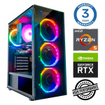 Statsionaarne arvuti Intop RM48350NS AMD Ryzen 5 5500, DDR4 32 GB, SSD 250 GB, Nvidia GeForce RTX5060Ti 16 GB GDDR7