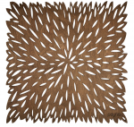 Lauamatt Hermia Pointy, 36 cm x 36 cm, 4 tk, Pruun v.