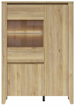 Vitriinkapp Sawira II, mauvella v., 42.5 cm x 107 cm x 152 cm