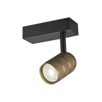 Valgusti seinale CristalRecord Mycro, GU10, 1 x 5 W, kuldne v. / must v.
