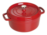 Emailitud malmpott Staub 130 40509-852-0, &Oslash;28 cm, 6.7 l, punane v.