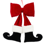 Dekoratsioon Mica Santa legs 1199528, 30 cm, mitmev&auml;rviline