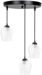 Valgusti lagi Candellux Lighting Krista 33-58324, E27, 3 x 40 W, l&auml;bipaistev v. / must v.