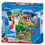 Pusle 3in1 Ravensburger Mickey Mouse Clubhouse 07088, 18 cm x 18 cm, 110 tk, mitmev&auml;rviline