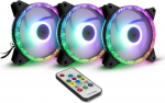 &Otilde;hkjahuti korpusele Inter-Tech Argus RGB-Fan Set RS-07 88885537, 120 mm x 120 mm