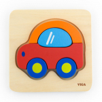 Puidust pusle VIGA Handy Block Puzzle, 5 tk