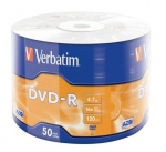 Andmekandja Verbatim DVD-R, 4.7 GB, 50tk
