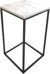 Kohvilaud Kalune Design Pure, valge v./hall v., 35 cm x 35 cm x 62 cm