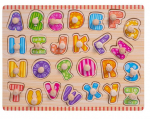 Puidust pusle Smily Play Letters SPW83601, 22 cm x 30 cm, 26 tk