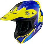 Mootorratta kiiver Axxis Wolf Star Track, S, sinine/kollane