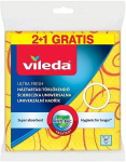 Lapp, universaalne Vileda Ultra Fresh 144826, kollane v., mikrokiud, 3 tk