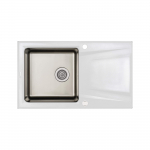 K&ouml;&ouml;givalamu Deante Prime ZSR_A113, roostevaba teras/graniit, 86 cm x 50 cm x 22 cm, valge/roostevaba teras