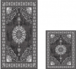 Vannitoamattide komplekt Foutastic 510615, hall, 150 cm x 60 cm