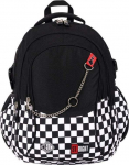 Kooli seljakott St.Right pop-Chain CZ23207, valge v./must v./punane v., 32 cm x 21 cm x 43 cm